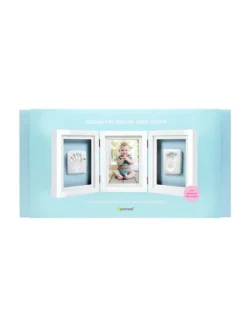 Babyprints Deluxe - triplakehys käden- ja jalanjäljelle + valokuvalle, valkoinen