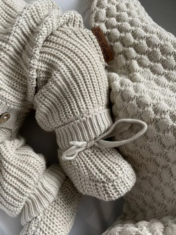 Baby's Only - vastasyntyneen neuletossut, Warm Linen