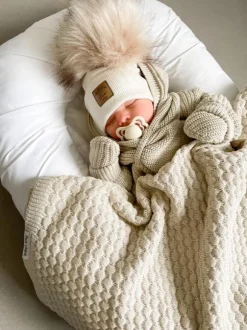 Baby's Only - vauvan neulehuivi - Warm Linen