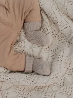 BIBS - Wavy vauvan torkkupeitto, vaalea beige