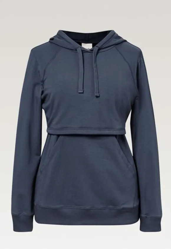 Boob Design - imetyshuppari B-Warmer Hoodie, Thunder blue