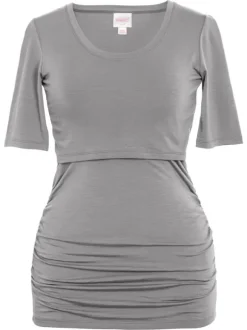 Boob Design - äitiys- ja imetys T-paita Flatter Me, dusk