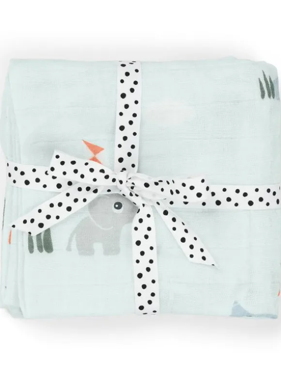 Harsoliina 2-pack 70x70 - Playground Blue - Done By Deer