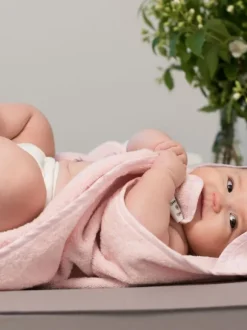 Huppupyyhe lapselle, pupunkorva pinkki
