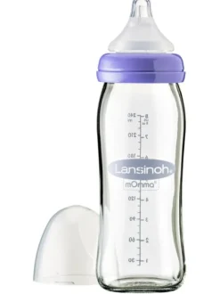Lansinoh - lasinen tuttipullo 240ml, 3kk+