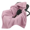 Lämmin boucle turvakaukalon viltti – antique pink
