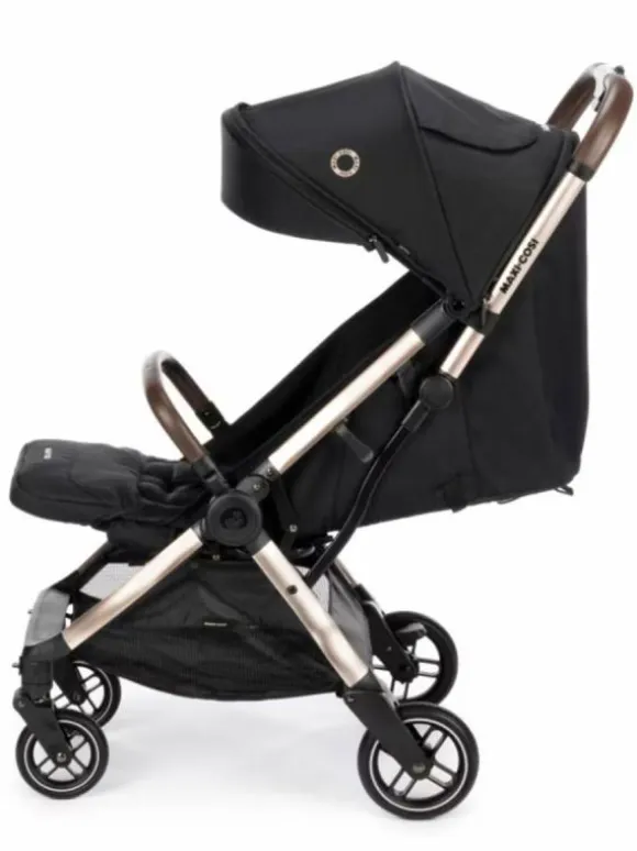 Maxi-Cosi Eva 3 Matkarattaat - Essential Black/Champagne