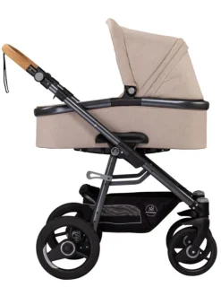 Naturkind Lux Evo yhdistelmävaunut Solight Ecco renkailla, Sand